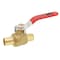 Revalved REVALVED PEX Full Port 1/2 Brass Ball Valve - Red Handle, Lead-Free REV012PR - alternate 3